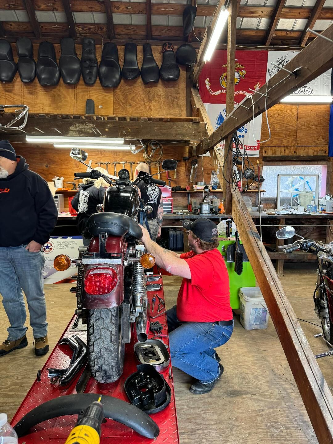 Motorcycle torn down for rebuild