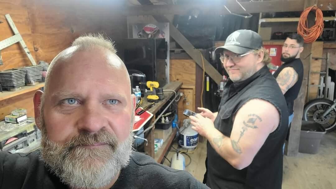 Two veterans in the shop